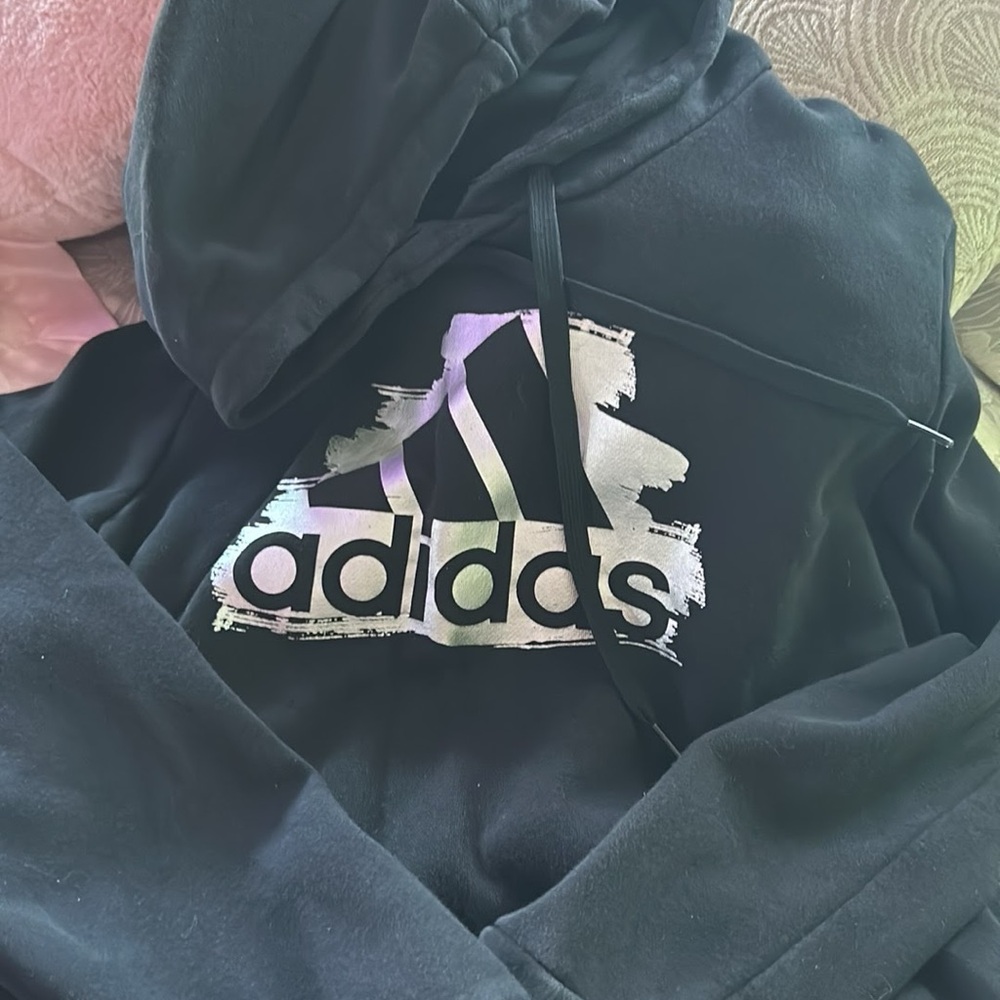 Adidas Black Hoodie with Logo